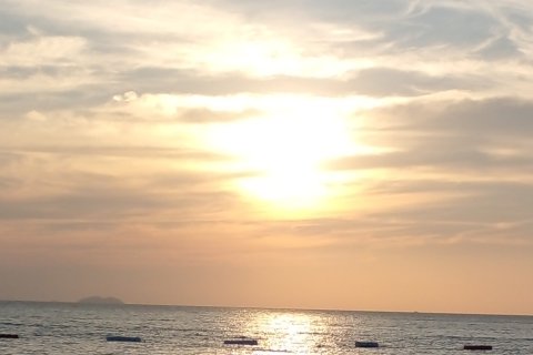 Coucher de soleil sur la mer